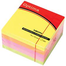 Blok samoljepljivi Optima 75x75x450 neon 