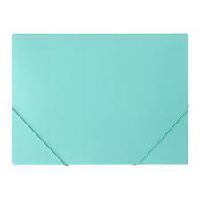 Fascikl PP A4 3 klapne - 2 gume pastelno plava