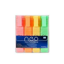 Textmarker neon pastel 4/1 blister 404205